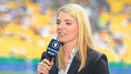 Ihr Golden Goal machte Nia Künzer 2003 zur Fußballweltmeisterin. Seit ihrem Karriereende ist sie ARD-Expertin, aber nur für Spiele der Frauenmannschaften.Foto: pa/dpa