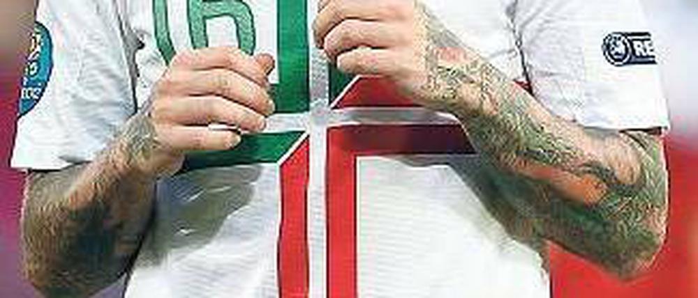 Hechelnd zum Titel. Raul Meireles beackert den gesamten Platz und treibt Portugal an. Foto: dapd