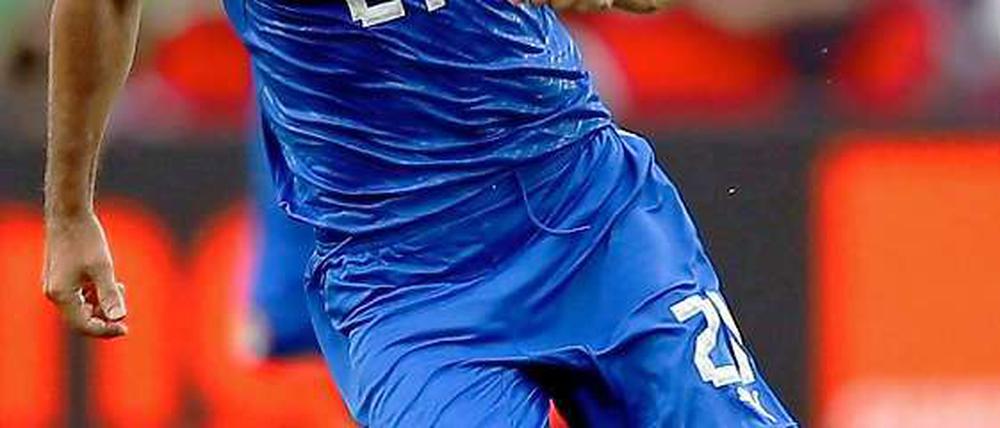 Der überragende Spielmacher Andrea Pirlo sorgt mit seinen Pässen für das Tempo im Spiel der italienischen Nationalmannschaft