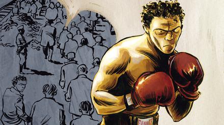 Überlebenskampf: Das Cover von Reinhard Kleists neuer Graphic Novel „Der Boxer“.