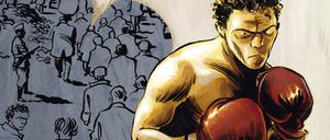 Überlebenskampf: Das Cover von Reinhard Kleists neuer Graphic Novel „Der Boxer“.
