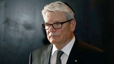 Bundespräsident bei seinem Staatsbesuch in Israel.