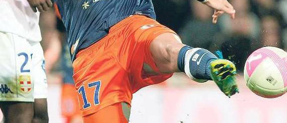 Meisterlich. Montpelliers Stürmer Oliver Giroud erzielte 21 Saisontore. Foto: dapd