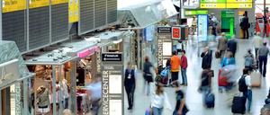 Kein Ladenschluss. Am Flughafen Tegel wird man noch bis März 2012 Geschäfte machen. Wie hoch der Schaden wegen des Airport-Desasters ist, weiß noch niemand.