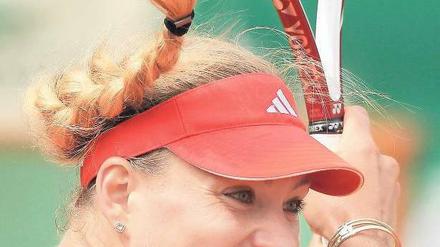 Arbeitssieg. Angelique Kerber steht bei den French Open im Viertelfinale.