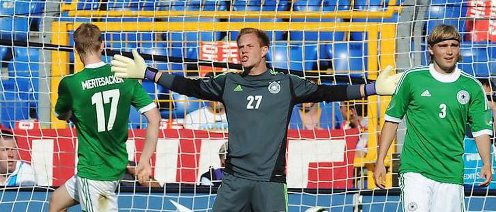 Jung-Keeper ter Stegen konnte die Chance nicht nutzen, auch die anderen Defensivspieler machten teilweise grobe Fehler. 