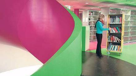 Gewunden. Die Bibliothek der BTU Cottbus hat keinen klassischen Lesesaal mehr.