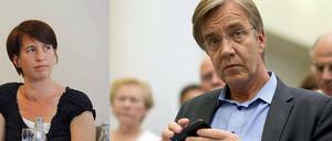 Katharina Schwabedissen will nur für den Parteivorsitz kandidieren, wenn Dietmar Bartsch nicht antritt, der aber bekräftigt seinen Willen zur Kandidatur.