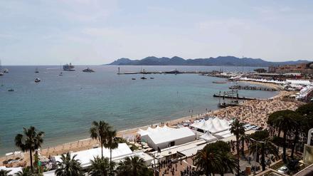 Der Strand von Cannes.