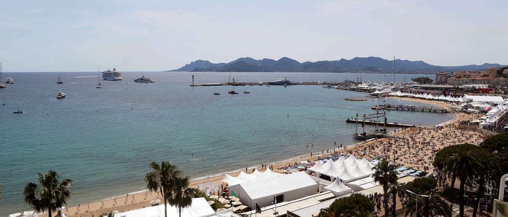 Der Strand von Cannes.