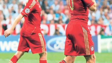 Frustrierter Abgang. Ribéry und Robben hatten beide kein Glück. 