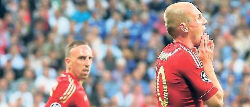 Frustrierter Abgang. Ribéry und Robben hatten beide kein Glück. 