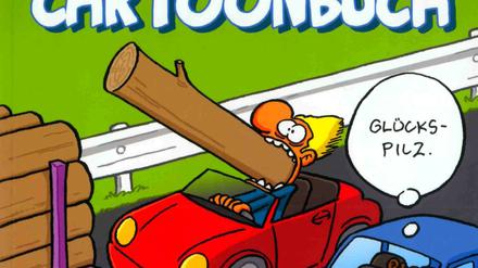 Um die Ecke gedacht: Dieser Cartoon ziert den Titel des Buches.