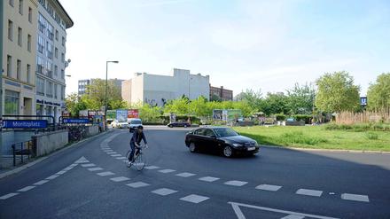 Kreisverkehr am Moritzplatz in Kreuzberg.