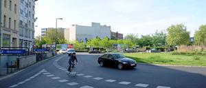 Kreisverkehr am Moritzplatz in Kreuzberg.