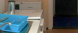 Die Gastherme in der Küche der Köpenicker Unglückswohnung.