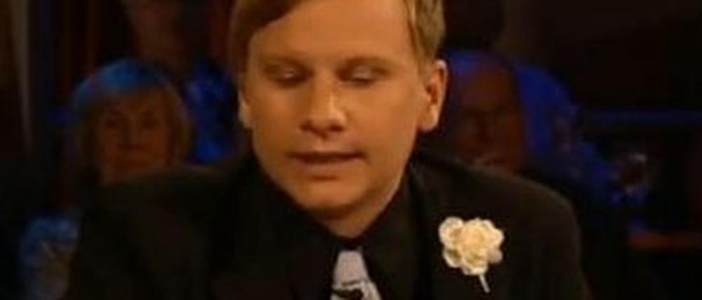 Robert Stadlober in der Talkshow "3 nach 9".