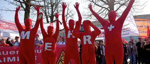 Mehr Geld fänden die Mitglieder der IG Metall auch nicht schlecht.