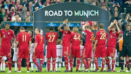 Das Ziel ist klar für Bayern: Das Finale der Champions League im eigenen Stadion.