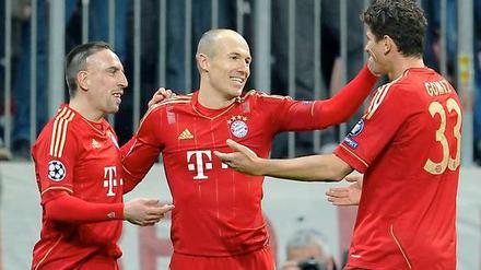 Für die Bayern-Spieler geht es morgen um den Einzug ins Champions-League-Finale, im Fokus steht aber (noch) ihr Präsident Uli Hoeneß.