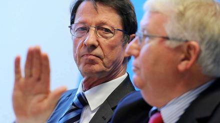 Innensenator Ehrhart Körting und Noch-Polizeipräsident Dieter Glietsch.