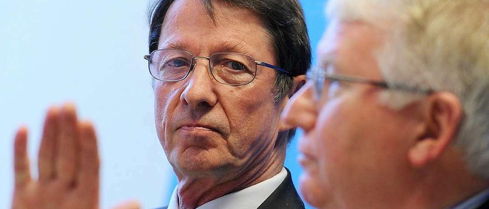 Innensenator Ehrhart Körting und Noch-Polizeipräsident Dieter Glietsch.