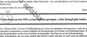 Im Vorwort einer rechtsextremen Zeitschrift dankt der Herausgeber, ein Landtagsabgeordneter, der NSU. Jetzt wird gegen ihn ermittelt.