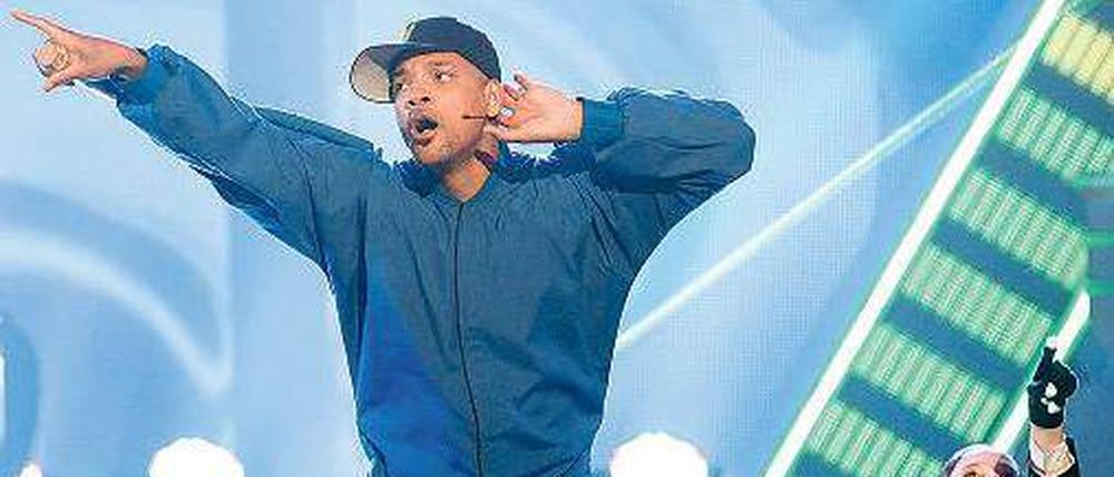 Entertainer. Will Smith ist nicht nur Schauspieler, sondern auch  Sänger. Bei der Verleihung des „Kids Choice Awards“ in den USA stellte er beide Talente unter Beweis. Foto: Reuters