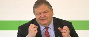 Griechenlands Finanzminister Evangelos Venizelos ist neuer Parteichef der Sozialisten.