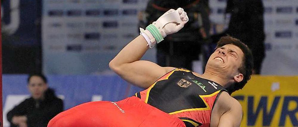 Turner Philipp Boy plagt sich derzeit mit einer schmerzhaften Entzündung des Schlüsselbeins.