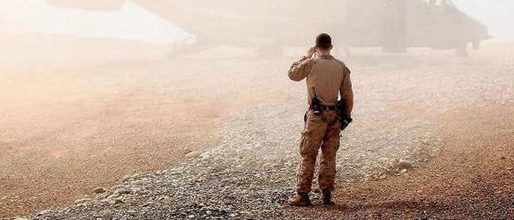 Die Bundeswehr am Hindukusch ist angewiesen auf die Fähigkeiten der US-Truppen, vor allem auf deren Helikopter. 