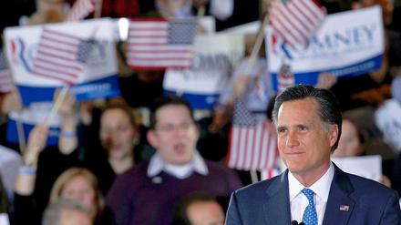 Favorit Romney: Nach Prozenten und Delegiertenstimmen liegt er beim Super Tuesday klar vorne.