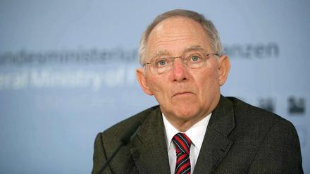 Dürfte sich mit seinem Vorschlag keine Freunde in der Truppe machen: Bundesfinanzminister Wolfgang Schäuble (CDU).