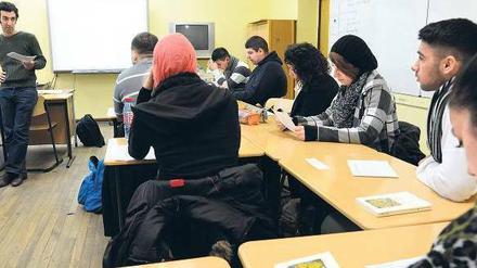 Die ersten Elftklässler der neuen Oberstufe am Campus Rütli bereiten sich aufs Abitur vor.