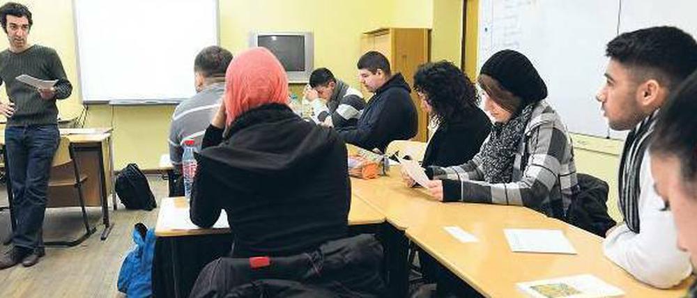Die ersten Elftklässler der neuen Oberstufe am Campus Rütli bereiten sich aufs Abitur vor.