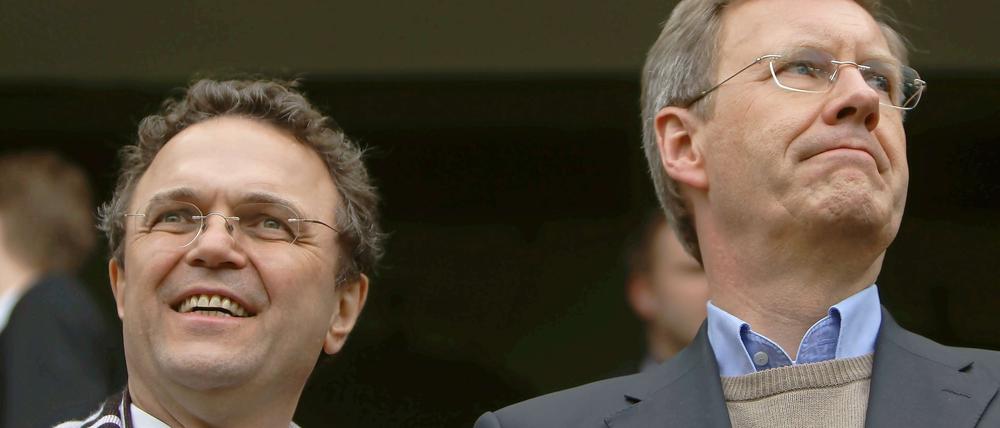 Zwei Protagonisten in der Debatte über den Islam und Deutschland: Innenminister Friedrich (l.) und Ex-Bundespräsident Wulff.