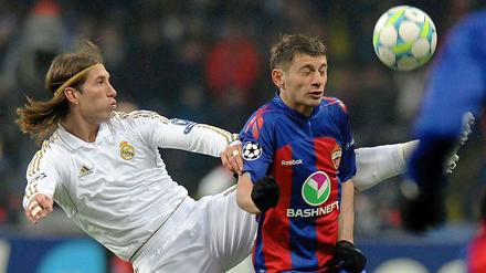 Gekämpft und am Ende belohnt. ZSKA Moskau trotzt dem Favoriten Real Madrid im Achtelfinal-Hinspiel der Champions-League ein 1.1 ab. 