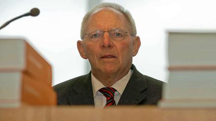 Bundesfinanzminister Wolfgang Schäuble