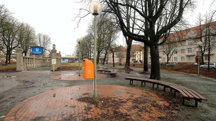 Der Breitenbachplatz in Dahlem.