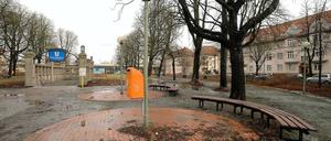 Der Breitenbachplatz in Dahlem.