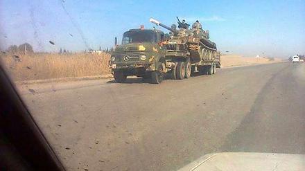 Truppenbewegungen in Syrien.