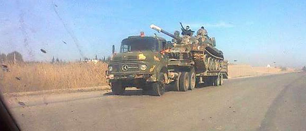 Truppenbewegungen in Syrien.