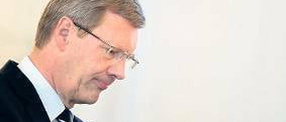 Zerknirscht: Ex-Bundespräsident Christian Wulff.