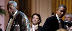 B.B. King (li.) und Barack Obama.