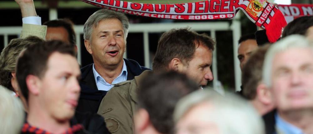 Hoher Besuch. Auch Klaus Wowereit war schon im Stadion von Union.