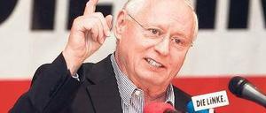 An der Spitze. Oskar Lafontaine weiß, dass er noch Einfluss auf die SPD hat. Foto: dapd