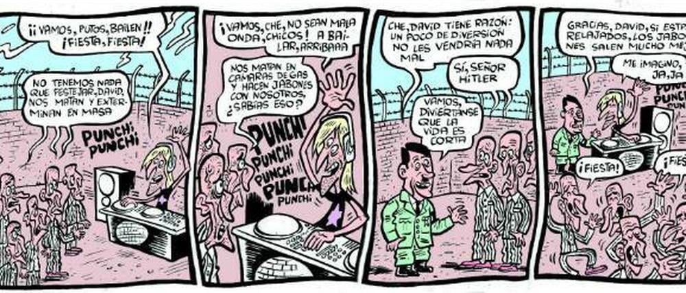  „Kommt, vergnügt Euch, denn das Leben ist kurz“: Der umstrittene Strip.