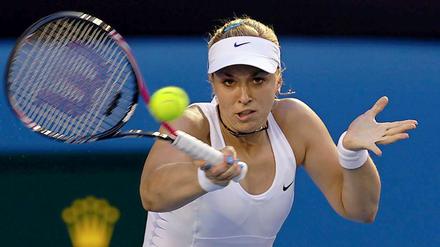 Sabine Lisicki gibt alles gegen Maria Scharapowa. Am Ende aber reicht es nicht zum Einzug ins Viertelfinale.