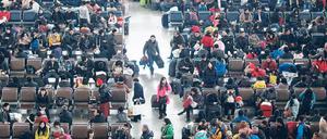 Die Reise hat begonnen. Der Bahnhof von Wuchan, zu Beginn des chinesischen Neujahrs am 8. Januar. Foto: Reuters