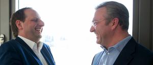 Eingespieltes Team: CDU-Landeschef Frank Henkel (rechts) und der designierte Justizsenator Thomas Heilmann.